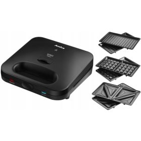  AMICA SMK4011 PEKAČ ZA VAFLJE ŽAR PANINI 3V1