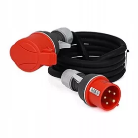 Toplotec enojni podaljšek 15 m, 1 kos vtičnice, črn