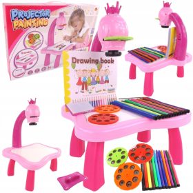   Luxma Projektor za Risane Dinozavre s Stojalom Korona Roza za Dekleta