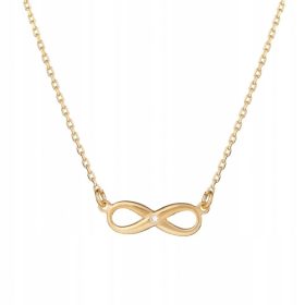  Pozlačena neskončna ogrlica ANIA KRUK