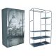 Garderobna omara Venice 100x170x50 cm sive barve