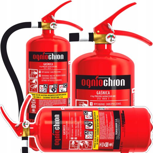 Gasilni aparat na prah Ogniochron GP-4x ABC/MP 6,8 kg