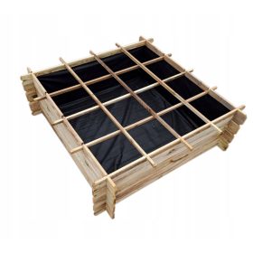 Balkonska visoka greda 120 x 120 cm les