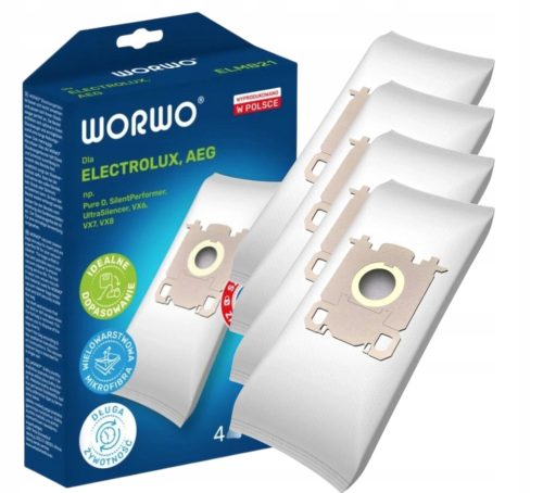 Worki za sesalnik Worwo ELMB21K, 4 kosi