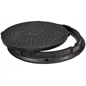   Okrogla pokrovna loputa za greznico Babylonplast 75 cm x 59 cm