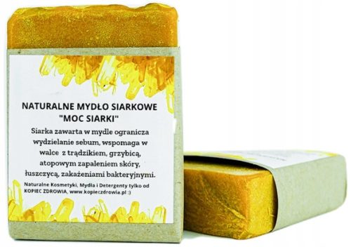 100% Naravno Žveplovo Milo za Obraz in Telo, 130g