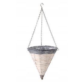 WIKLINASTI VISEČI KOŠ ZA ROŽE 28x28x32/68 cm