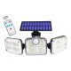 SOLARNA SVETILKA Z 122 DIODAMI LED COB IN SENZORJEM GIBANJA - DALJINSKI UPRAVLJALEC E084