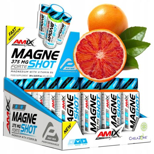 Amix Magne Shot Forte: Učinkovit tekoči magnezij z vitaminom B6
