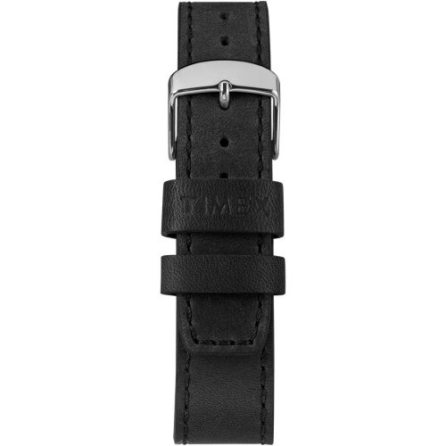 Usnjen pašček za uro Timex 20 mm črno usnje z izjemno kakovostjo in eleganco
