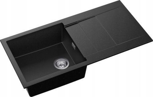 Granitno korito Moderno Stride 100 črno 1000x500