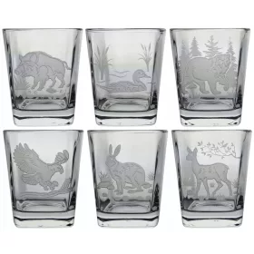   Elegantni Komplet Kristalnih Kozarcev za Viski 300 ml Lovski Motiv - Myśliwskie 3