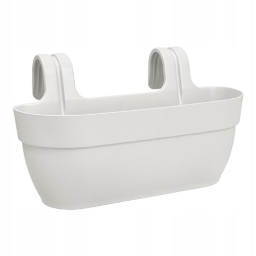 Bel cvetlični lonec za balkon VIBIA HANGER L 46x24/27 cm