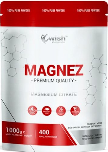 100% Čisti Citrat Magnezija, 1 kg - idealen za veganov, brez GSO