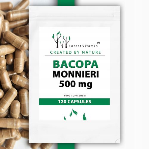 Bakopa Drobnolistna 500mg - 120 Kapsul: Podpora za Koncentracijo in Spomin