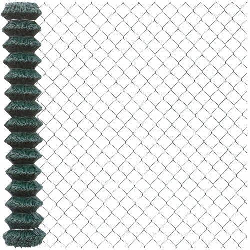 Slovenian Name: Zeleno pvc prevlečena mrežasta ograja 25m x 1,5m

SEO-Optimized Description:
Zeleno pvc prevlečena mrežasta ograja v dolžini 25 metrov in višini 150 cm je izdelana iz visokokakovostneg