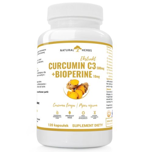 Kompleks kurkumin C3 500mg + Bioperine 10mg iz PROGRESS LABS - podpora za zdravje in dobro počutje