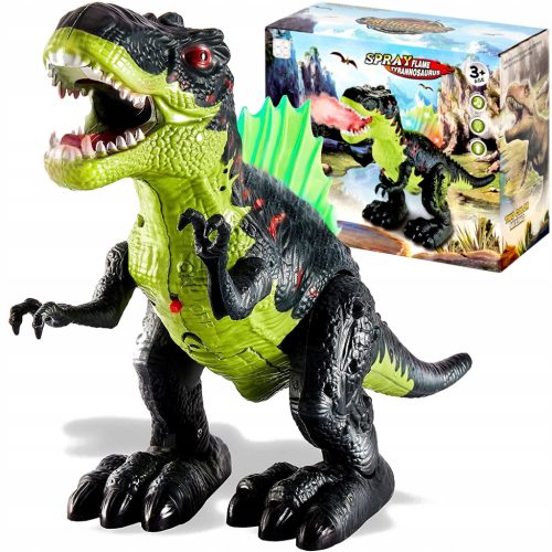 Dinozaver T-REX Svetleči Interaktivni Figurica z Walking, Luči, Rjuti, Dihanje Pare, 37 cm
