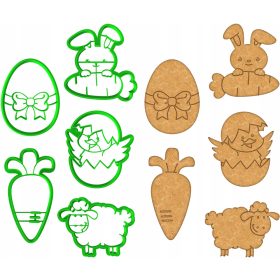 Foremki za piškote Velikonočni set EASTER XL 5 kosov