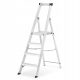 Višja lestev 2,84 m aluminij 1 x 4 do 150 kg