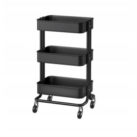 Ikea Råskog kuhinjski voziček na kolesih 45x35x78 cm črn