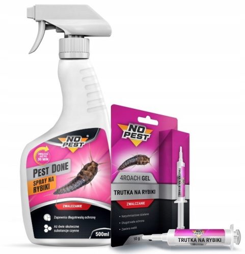 Tekočina za zatiranje ščurkov, stenic, srebrnih ribic No-Pest 0,5 kg 500 ml