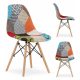 Barviti stol NITTI Patchwork DSW za dnevno sobo, kuhinjo in jedilnico