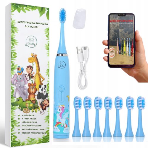 Zobna ščetka za otroke Heelly Pony + pokrov