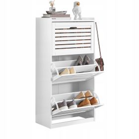Omarica za čevlje 55 x 112 x 30 cm - Bela