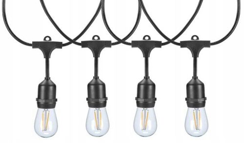 Okrašena LED vrtna girlanda Syntron 1500 cm, odtenki rumene barve