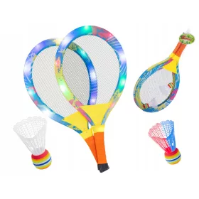 LED badminton loparji s svetlobnimi LED lučkami + lotki