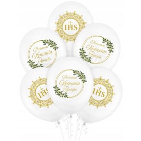 Baloni za prvo obhajilo, komplet 6 balonov za prvo obhajilo