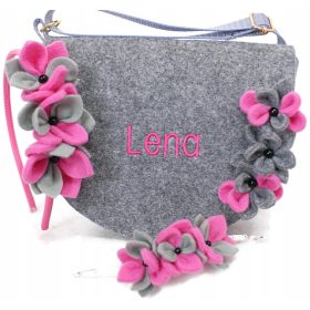 Otroška personalizirana torbica z imenom in zapestnico