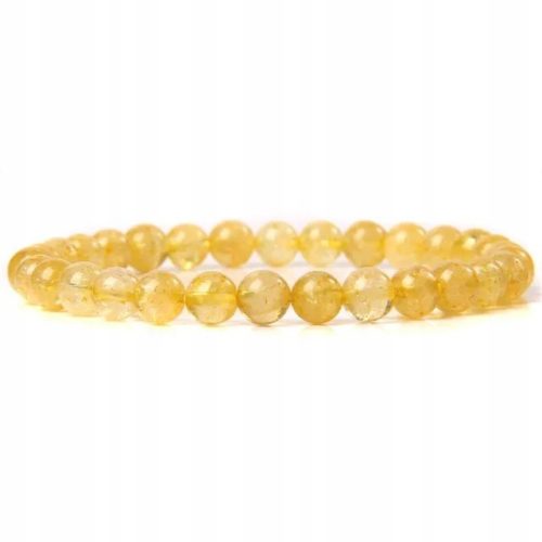 Zapestnica iz naravnega kamna citrina s 6 mm kroglicami