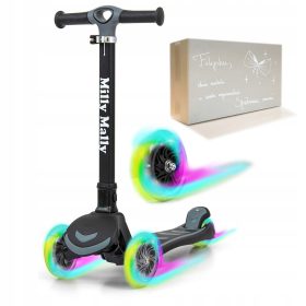 Trikolesni balansirni skiro s svetlečo lučjo za otroke