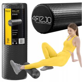 Valjček za masažo CARE+ 4FIZJO 45 cm črn