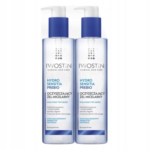 Gel miklarni gel Iwostin Hydro Sensitia Prebio za občutljivo kožo, 200 ml