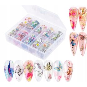 10 x SET PRENOSNIH FOLIJ - ROŽE METULJI 04