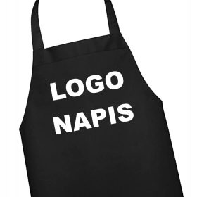 Kuhinjski predpasnik s črnim tiskom 65x70 cm