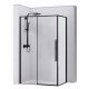 Tuš Kabina Rea Solar Black 120 x 90 cm