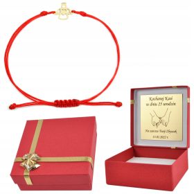 Zlata zapestnica z angelom na vrvici Pr.585