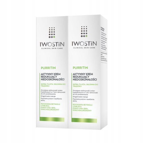 IWOSTIN PURRITIN AKTIVNA KREMA 40 ML ZA DNEVNO NEGO KOŽE NAGNJENE K AKNAM