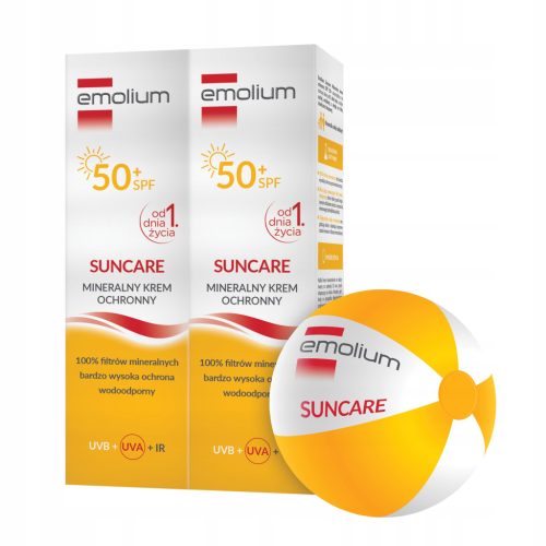 Emolium SunCare Mineralni Zaščitni Krema SPF 50+ za Otroke in Odrasle