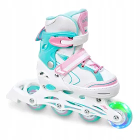 Nastavljivi rolerji RAVEN Lia Mint 27-30 LED kolo