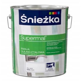 Beli oljni emajl Supermal 10 l