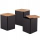 Altom Design elegantni črni kuhinjski set posod, 3 kosi