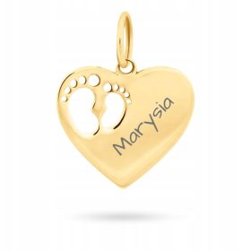 ZLATA VERIŽICA SRCE STOPALA VERIŽICA GRAVIRANJE 585