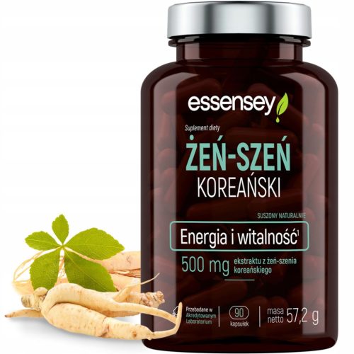Essensey Korejski Ženšen - Naravni Energetski Dopolnilo, 90 Kapsul