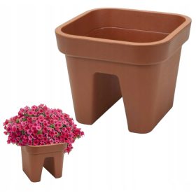   Balkonska cvetlična škatla za teraso 29 x 29 cm, umetna masa