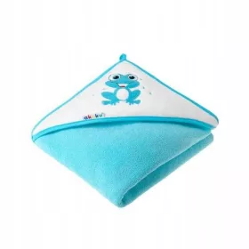   Kopalna prevleka s klobučkom Žaba Modra 100x100 100% bombaž